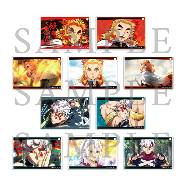 鬼滅の刃 アクリル色紙 A6 SMASH OP 集合 鬼滅の刃 アクリル原画