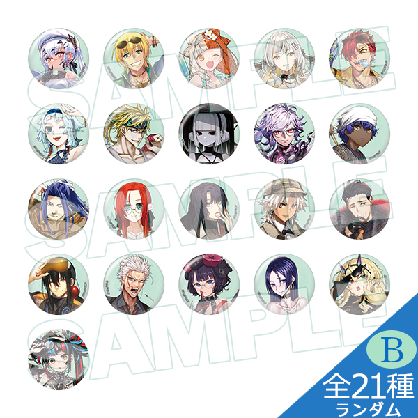 復刻】霊基召喚缶バッジ Fes.2024描き下ろしサーヴァントB（全21種