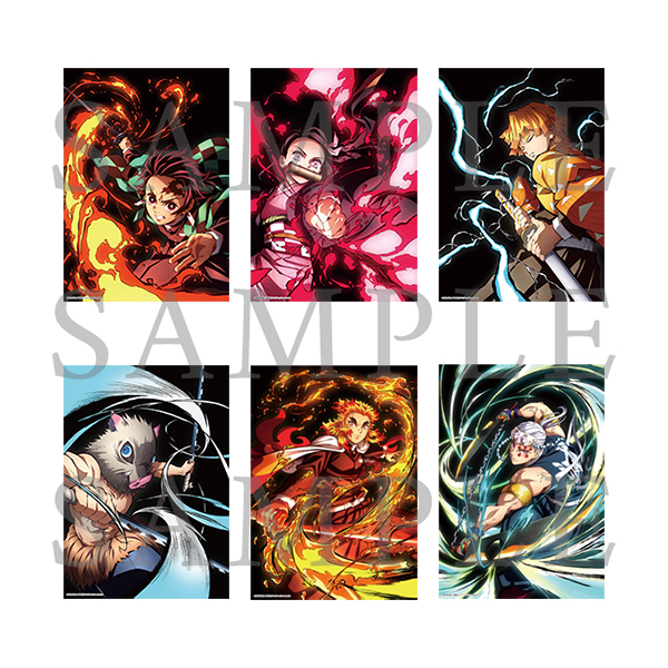 鬼滅の刃「全集中展」無限列車編・遊郭編 』特殊印刷イラストカード（