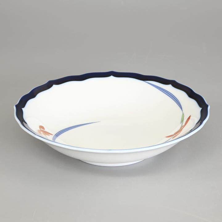 2350 香蘭社 染シンビ 深皿 3客 未使用 2350 香蘭社 染シンビ 深皿 3客