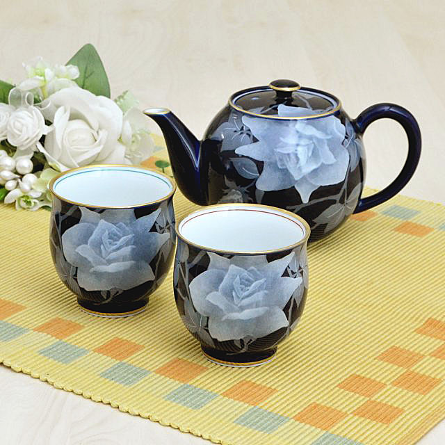 ルリ薔薇）キャンディーポット|有田焼の老舗-香蘭社オンラインショップ