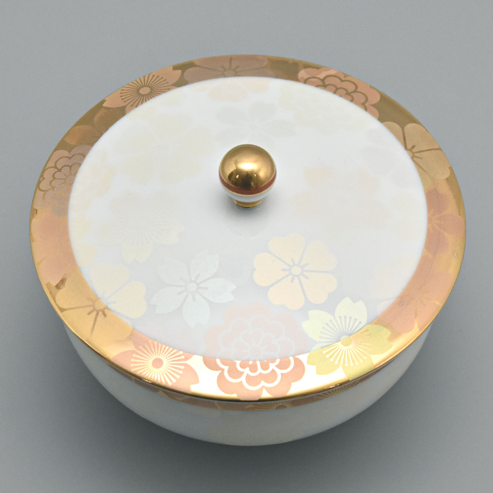 幸彩華）蓋付湯のみ5客セット|有田焼の老舗-香蘭社オンラインショップ