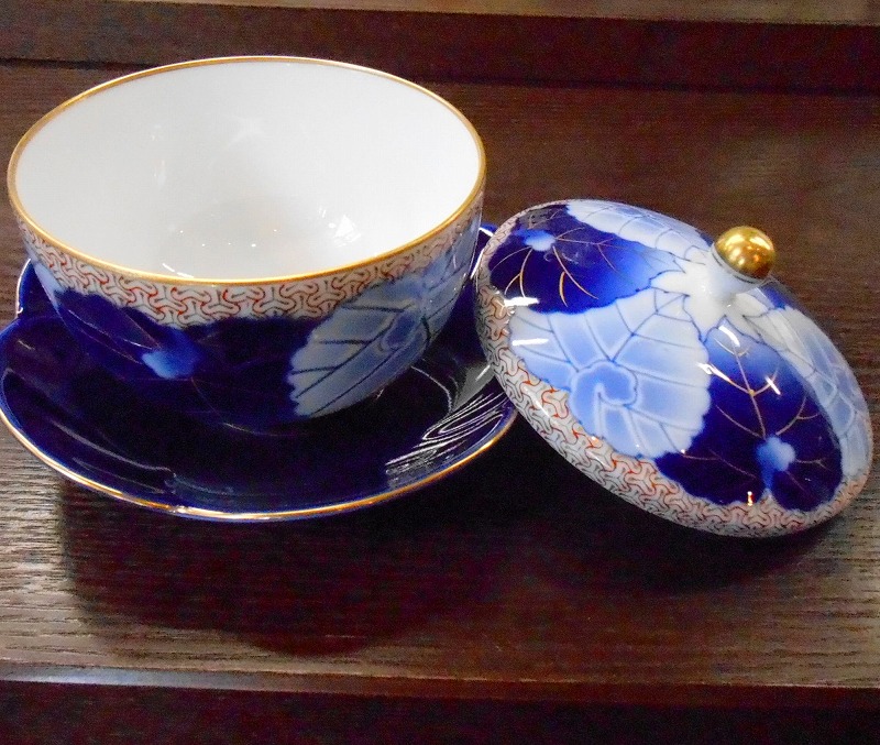 愁海棠】高級蓋付湯のみ5客セット|有田焼の老舗-香蘭社オンライン