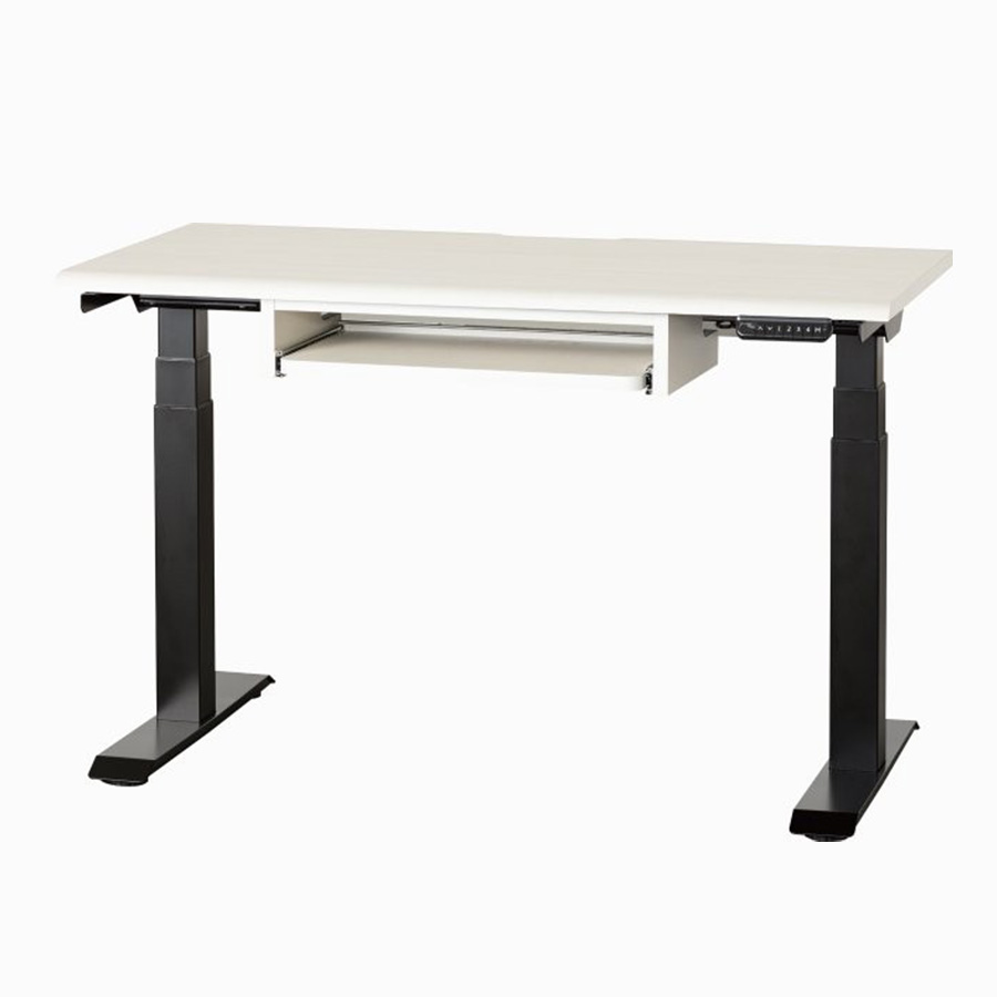 小島工芸 電動昇降デスク JDEA-120 スライドトレー付き（着脱可能）