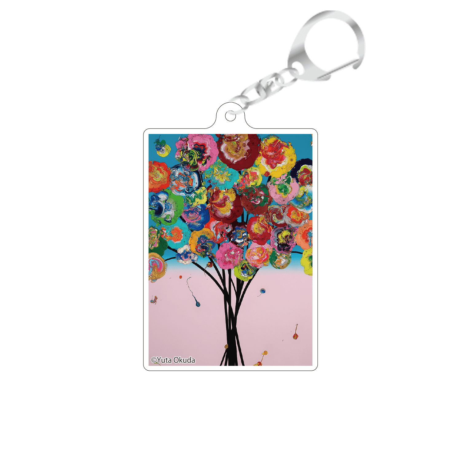 yutaokuda《Colourful Flower 2020／アクリル／S4号 yutaokuda