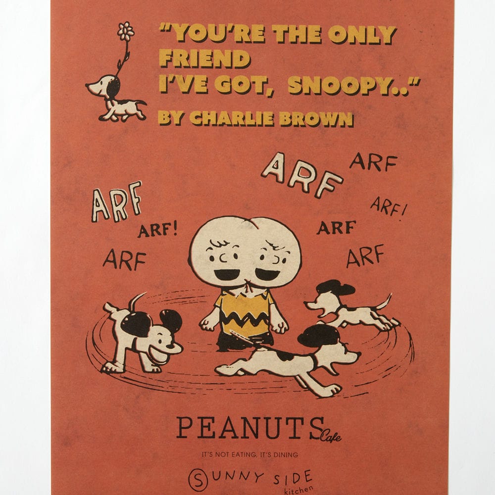 PEANUTS Cafe SSK ROOMポスター オレンジ – PEANUTS Cafe Online Shop