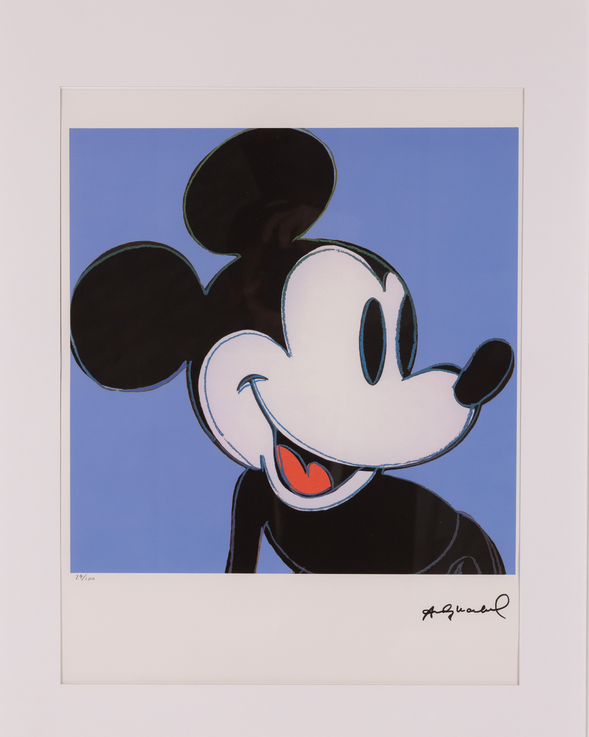 証明書】Andy Warhol 「ミッキーマウス」100枚限定（46/100） 証明書