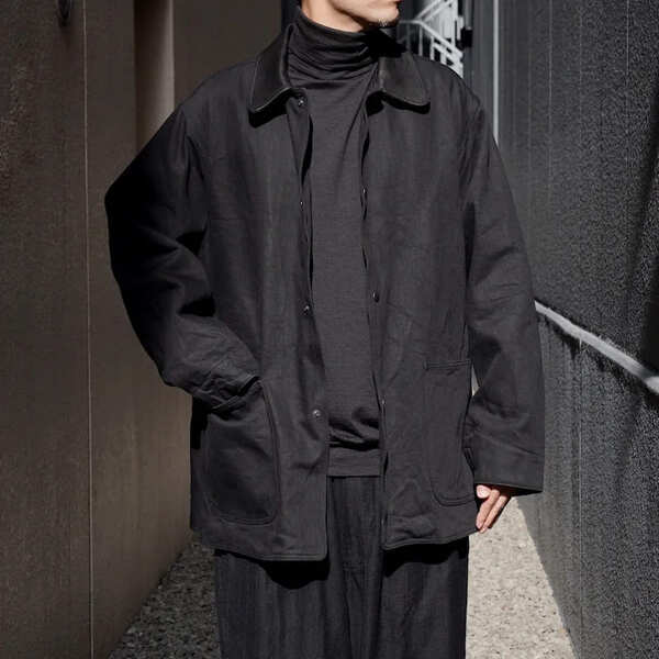 comoli コモリ デニムレザー ワークジャケットサイズ1 良アイテム