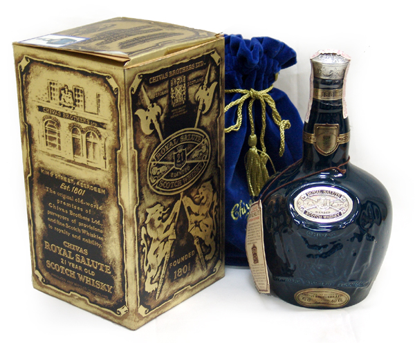 ROYAL 【未開封】ROYAL SALUTE 21年 ブルー ローヤルサルートスコッチ
