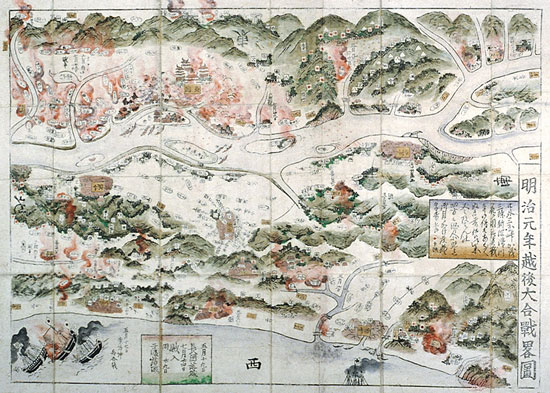 旧小4銭貼 P10x9s シ二八号+KB1新潟5.24→朱色KG越後・蒲原/水原 旧小4