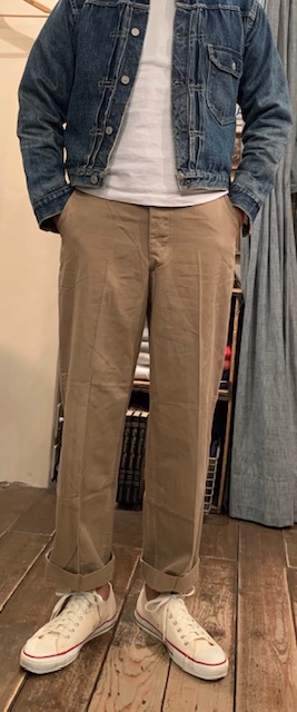 アメリカ軍】ジャストサイズがベスト！ヴィンテージチノトラウザーズ