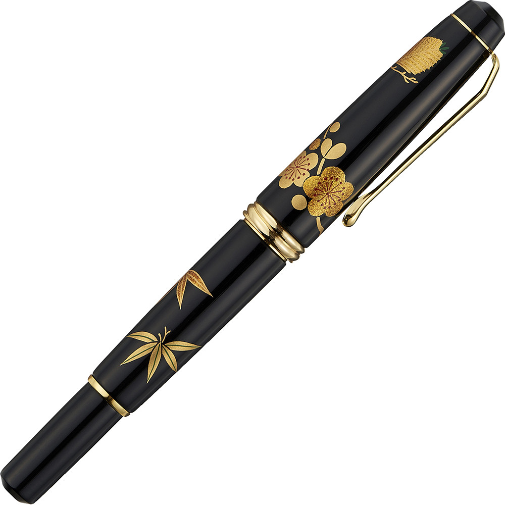 呉竹 BtoBオンライン注文サイト / くれ竹万年毛筆 夢銀河 山中塗蒔絵