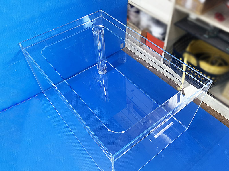 オーダーメイドアクリル水槽】天板くり抜き加工のOF90cm水槽