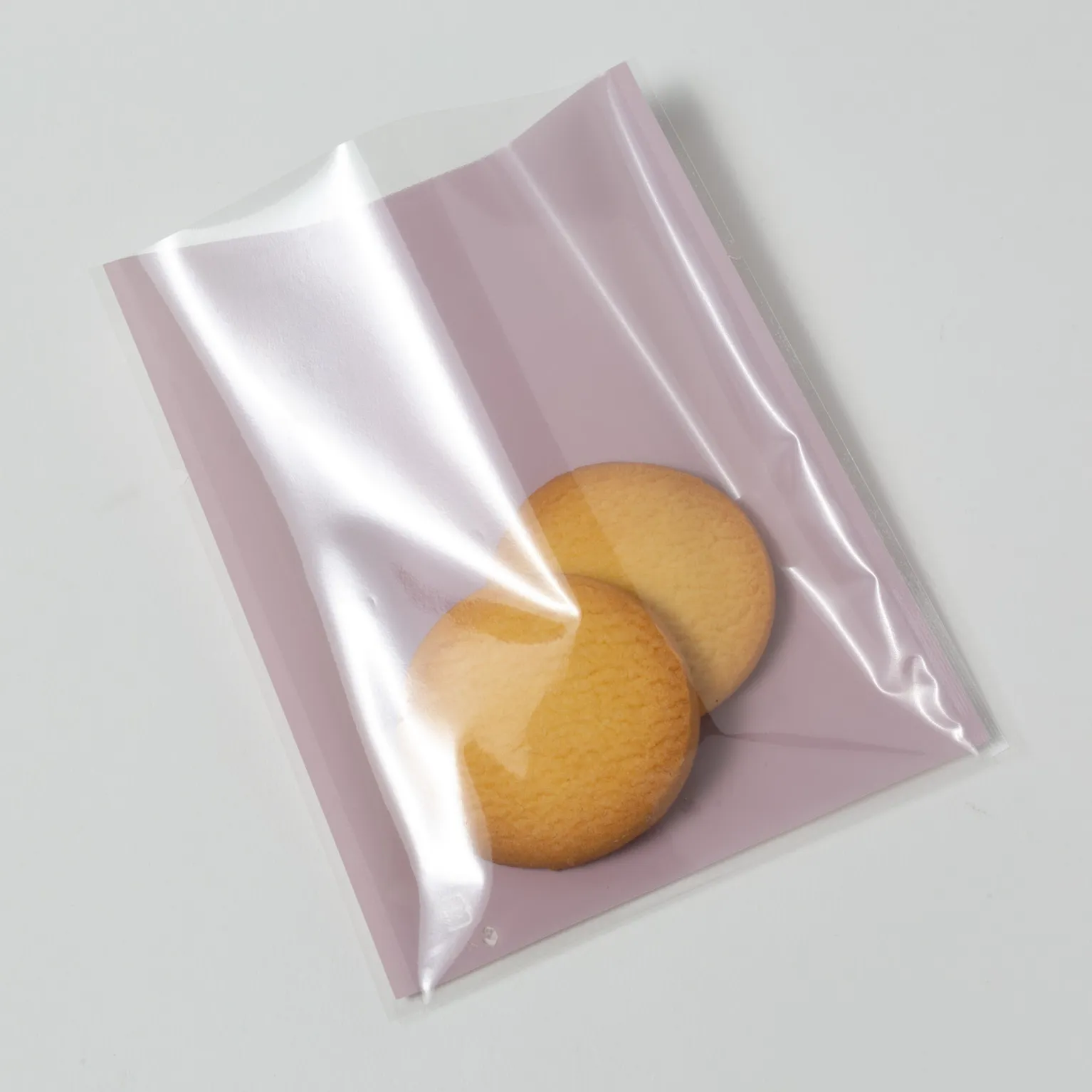 Z-182-P ワントーンパック 中 スモーキーピンク 500枚 : 個包装袋