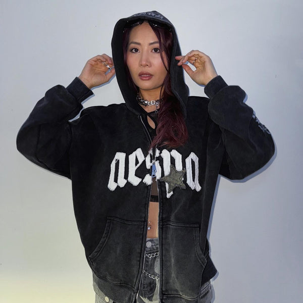 aespa ジップアップパーカー L ジップアップパーカー | SMTOWN