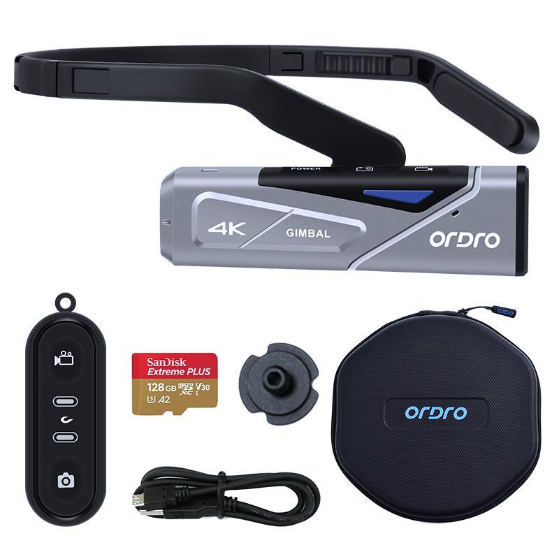 ORDRO 4K FPV Camcorder Head Wearable Action Camera Video Cameras