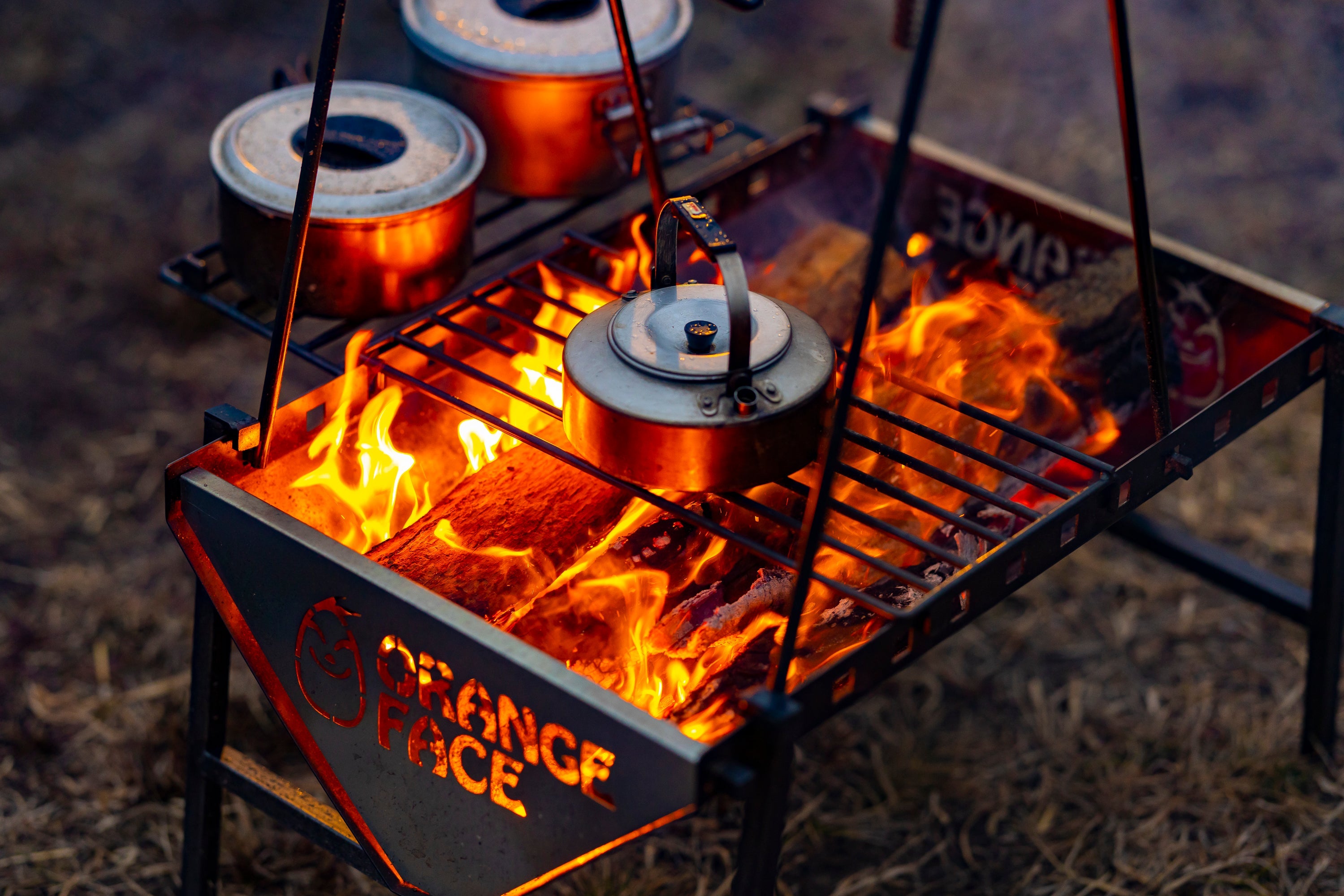 ソマビト 焚き火サイドスタンド ナチュラル SomAbito ソマビト 焚き火