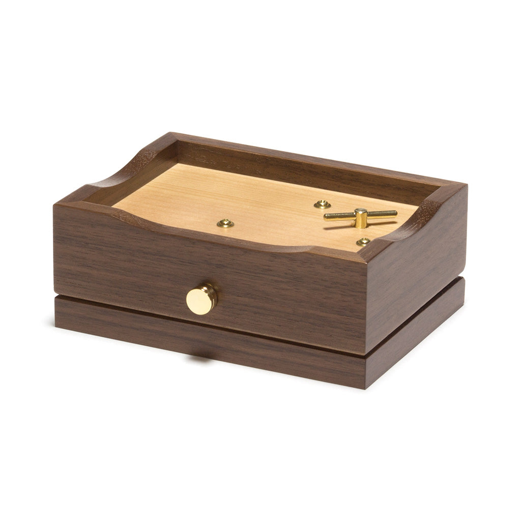 曲が選べる・誕生日に人気】30弁 小物入れ付きA ウォールナット｜高級