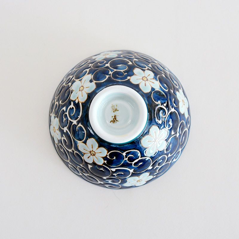 中国 染付 唐草模様 碗 DT253 中国 染付 唐草模様 碗 DT253 中国 染付