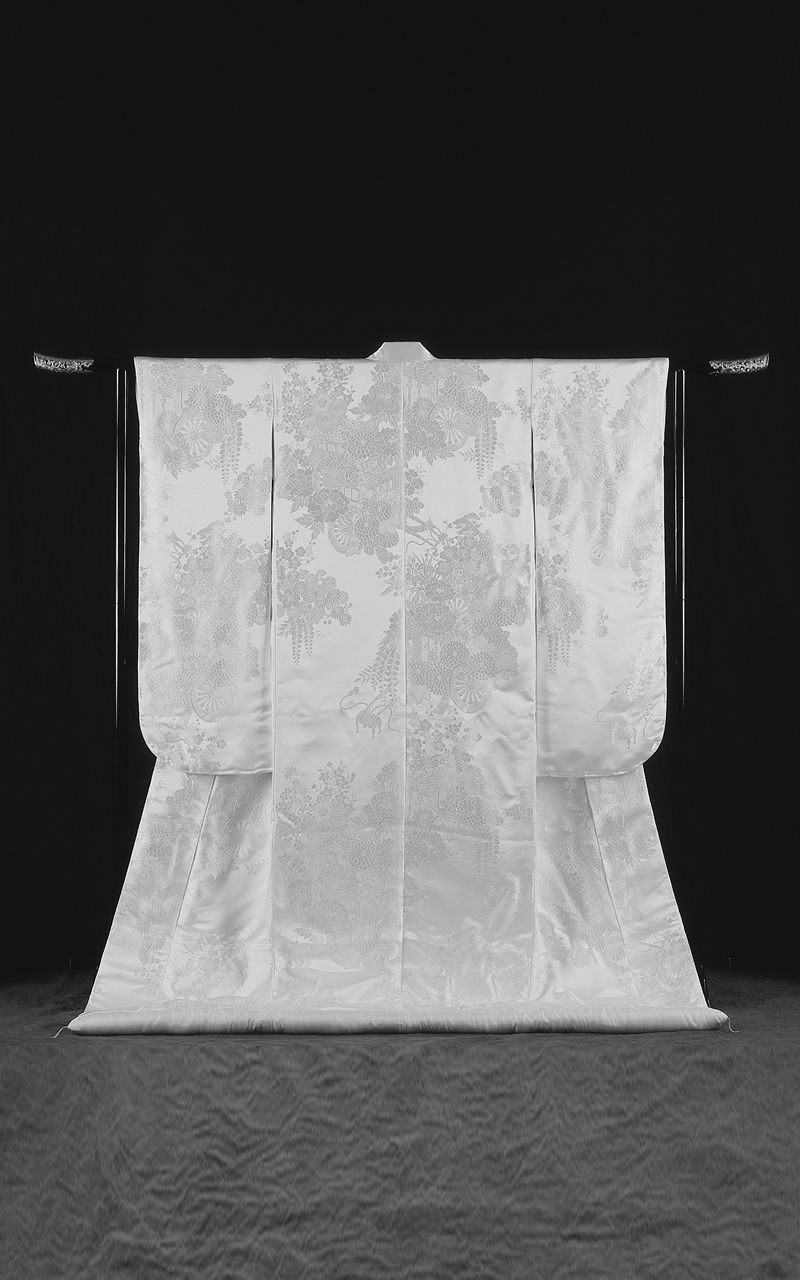 販売白無垢 桃山御所車文 / オリフリ