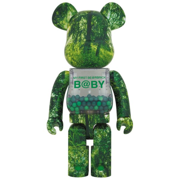 BEARBRICK MY FIRST BABY 1000% Forest Green Original Medicom Bearbricks