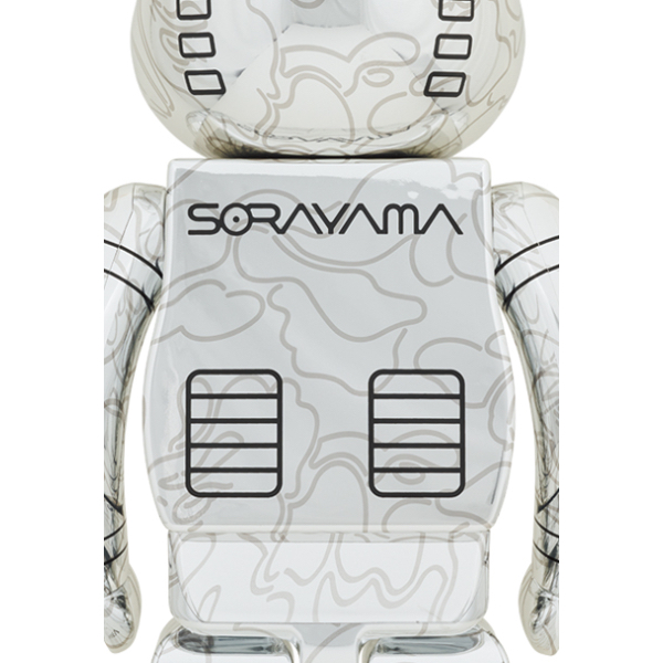 BE@RBRICK SORAYAMA × BABY MILO(R) 1000％ SILVER Ver. Original