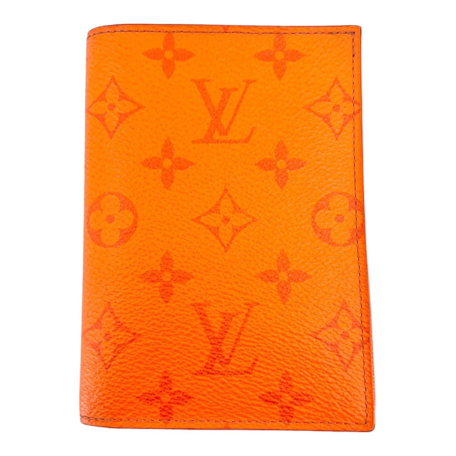 Louis Vuitton Pocket Organizer Monogram Eclipse Volcano Orange Pre-Own