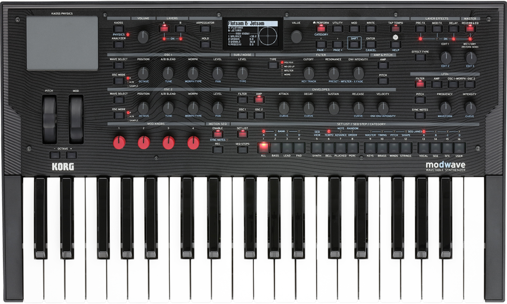 KORG社がmodwaveを発表！ ウェーブテーブルシンセサイザーの新顔です