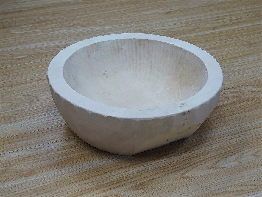 秋山木鉢 尺1寸5分 白木 003 | 秋山郷 本物無垢の輪切りテーブル発祥の