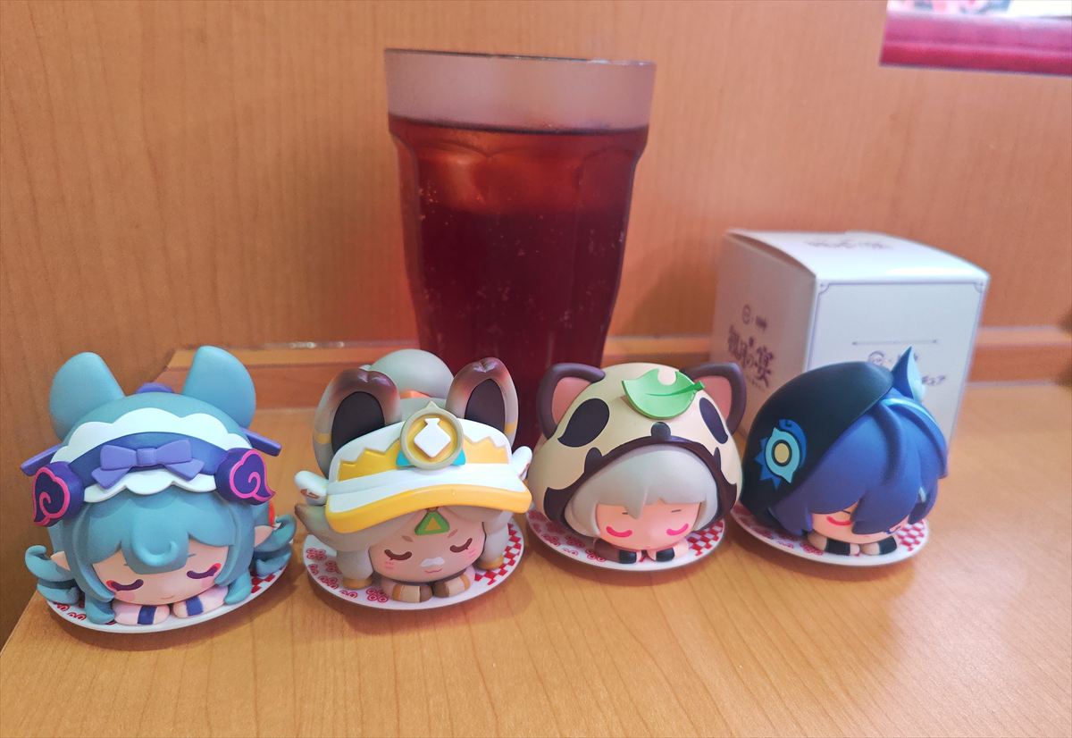 原神 スシロー コラボ 『観月の宴』フィギュア 全4種 コンプリート