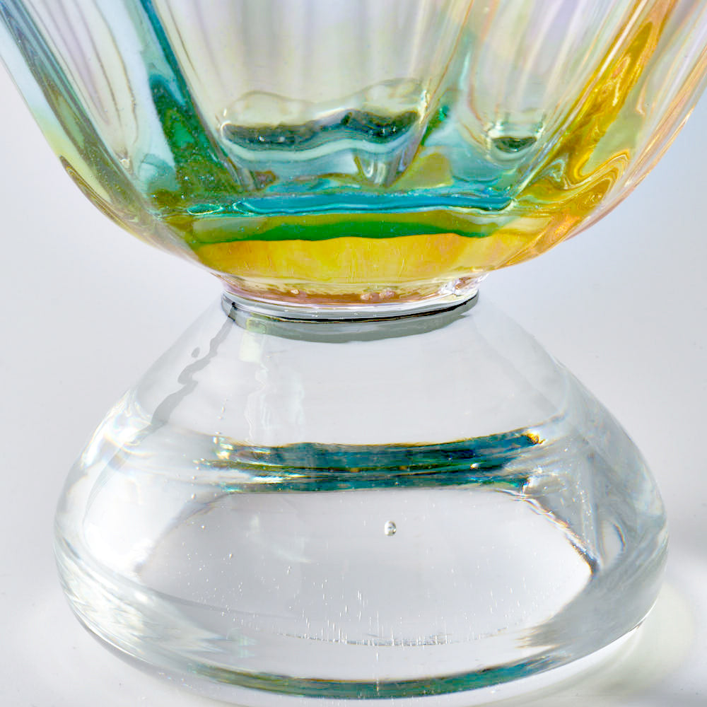 ガラス作家 竹田舞由子 器（大）「にじ光 floral」 ¥8,800 大人の焼き物