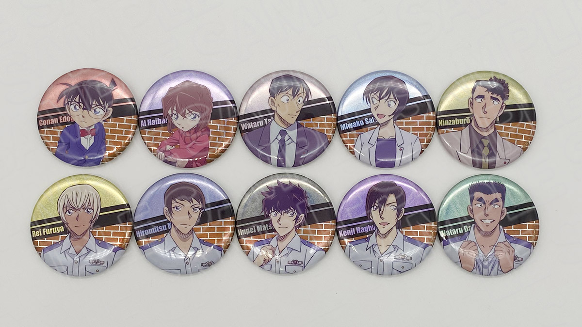 名探偵コナン展 松田陣平 萩原研二 萩原千速 警察学校 ステッカー 缶