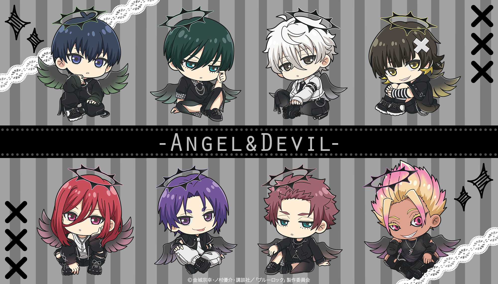 ファボテリア ブルーロック チェキ風カード 凪誠士郎 天使 レア ブルー