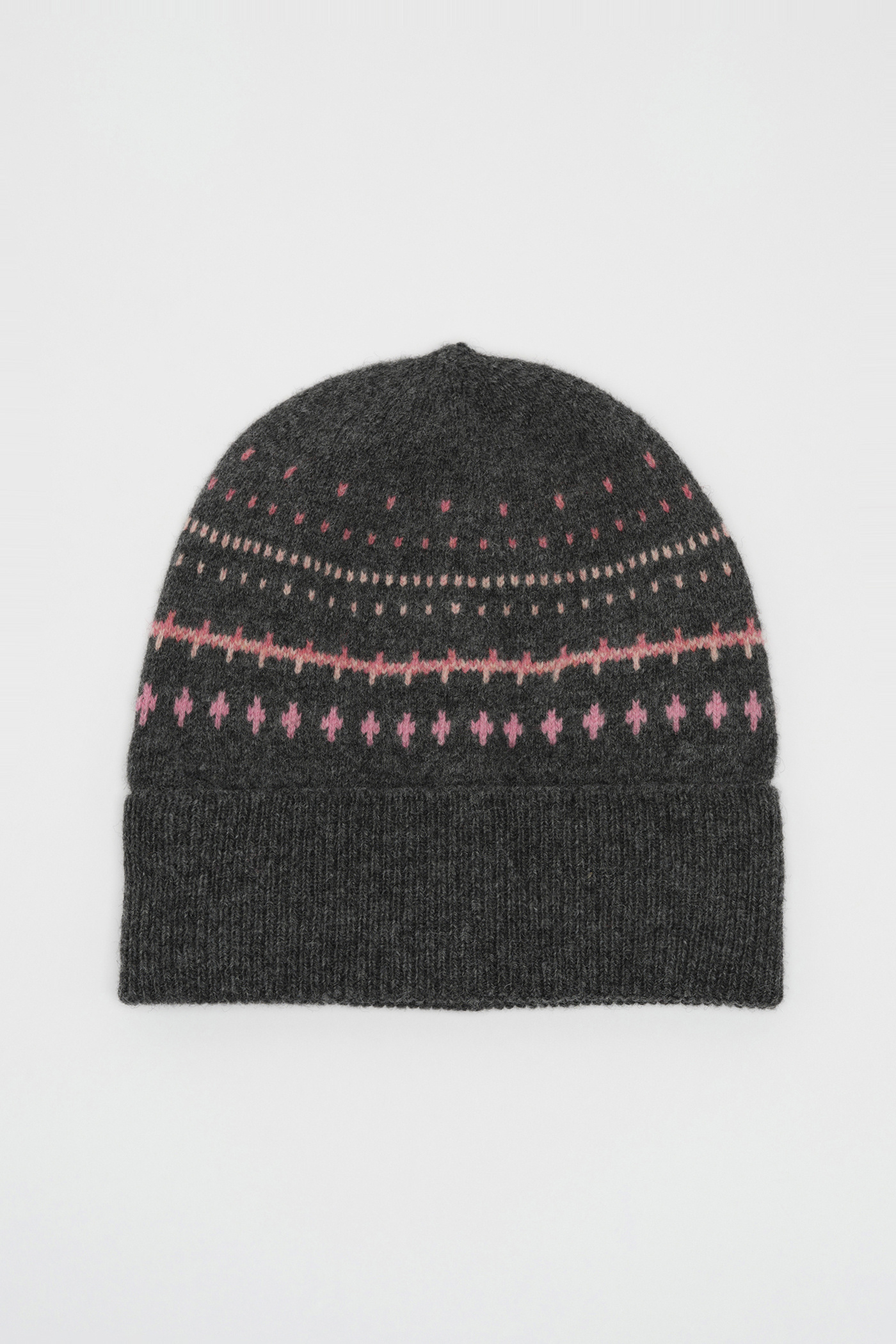 Our Legacy - Knit Hat Slate Grey Faux Isle