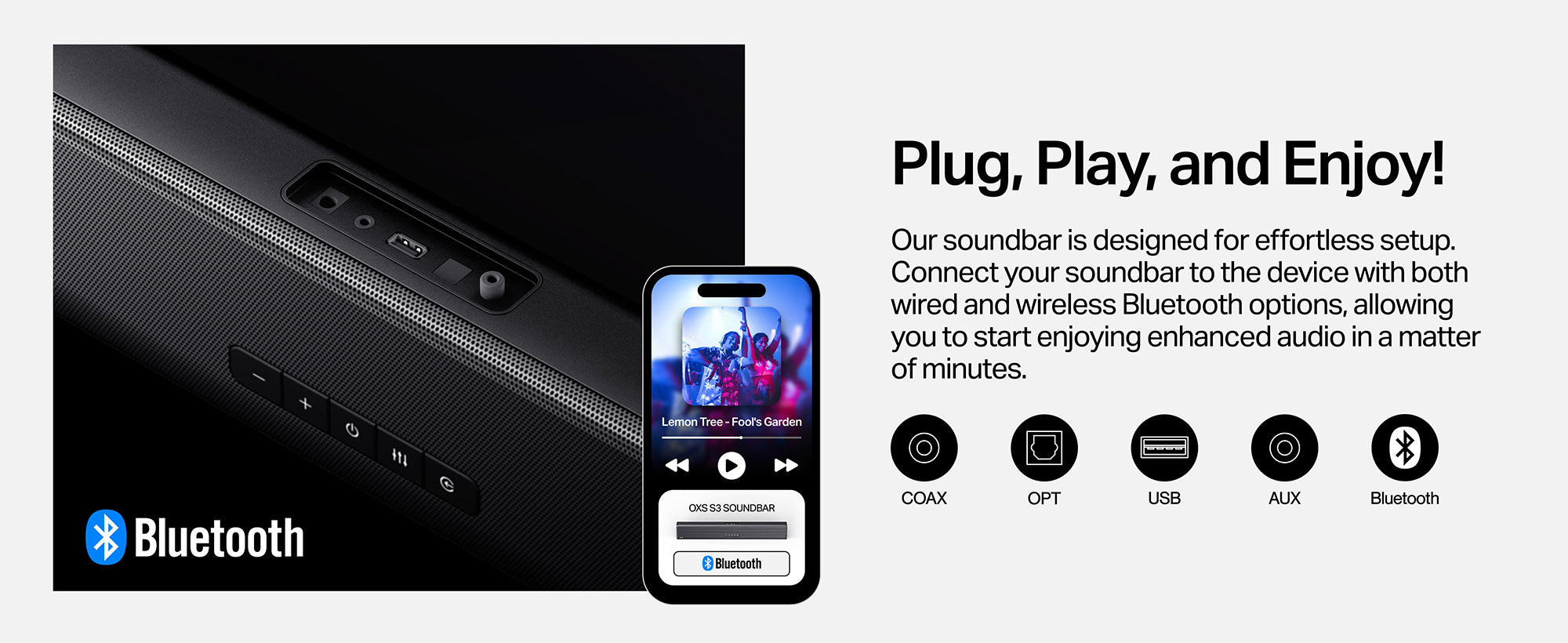 OXS S3 2.0ch TV Soundbar