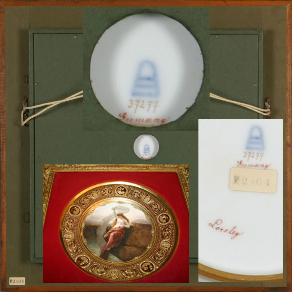 p_princeコレクション ヴィエナスタイル金彩絵皿 ローレライ