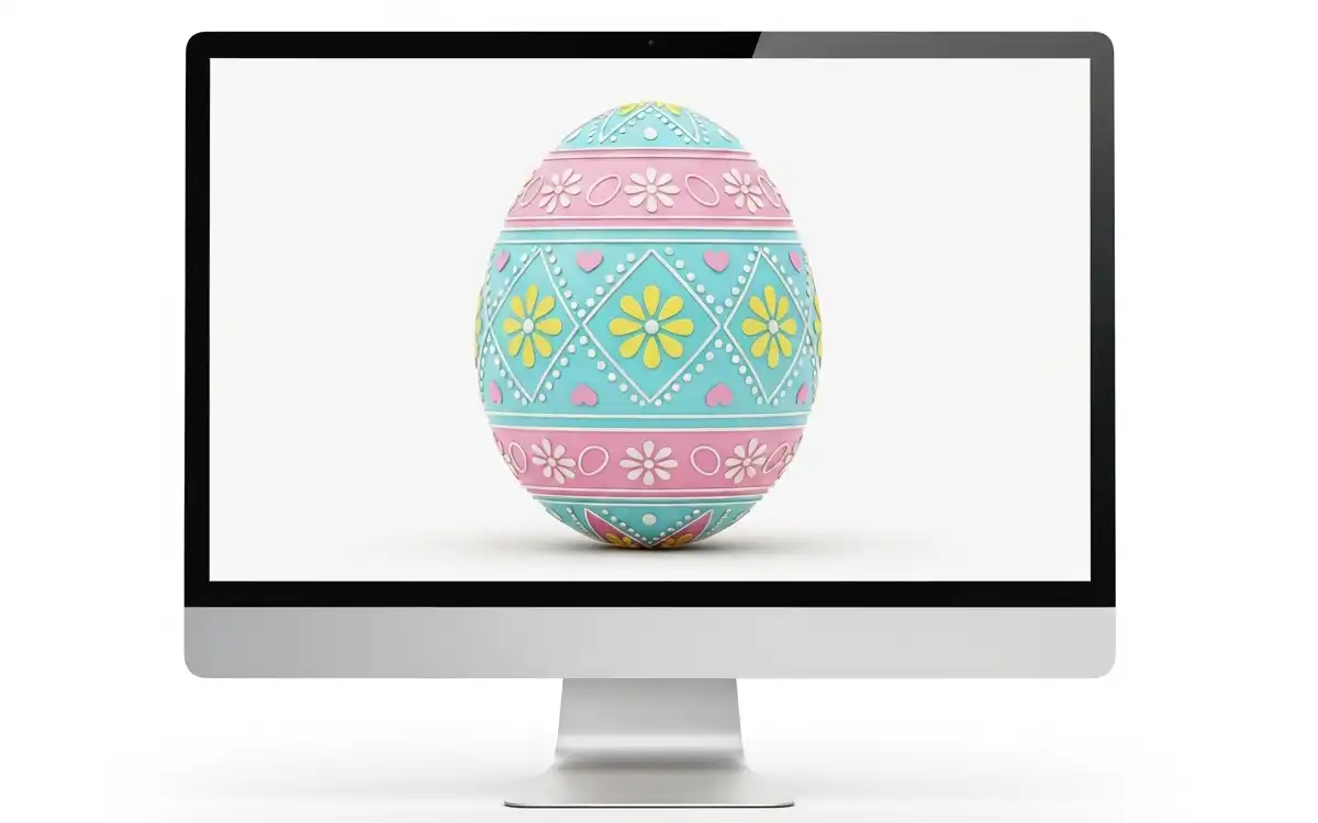 ビンテージ キリスト様 イースターエッグ 木製アイコン 卵型 ミッド