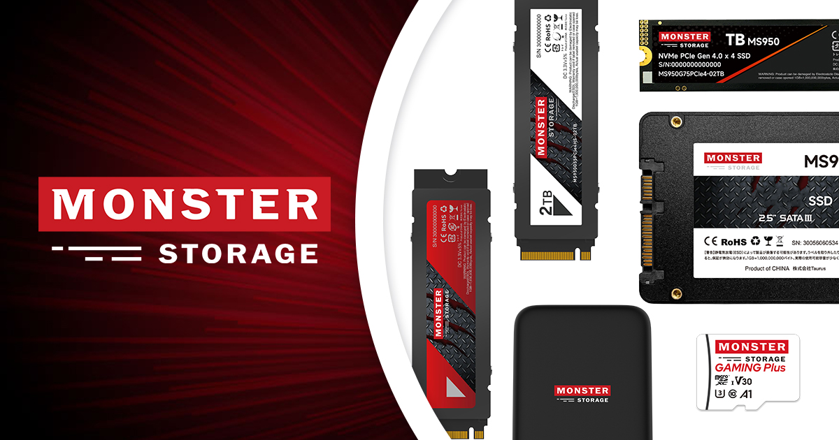 内蔵型SSD 512326 Monster Storage 1TB NVMe SSD Amazon | Monster