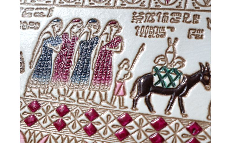 文庫屋大関】パーソナルホルダー エジプトNo.6【皮革工芸品】 雑貨