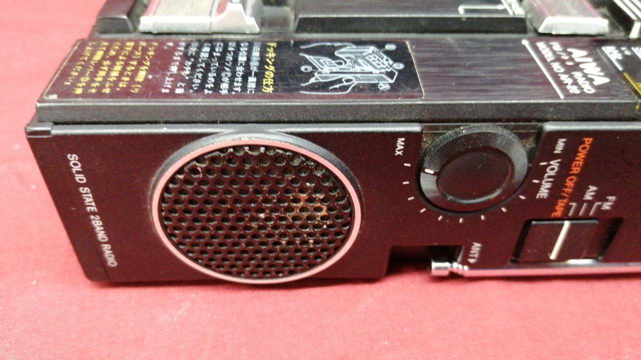 デッドストックAIWAアイワポータブルカセットプレーヤーTP-38