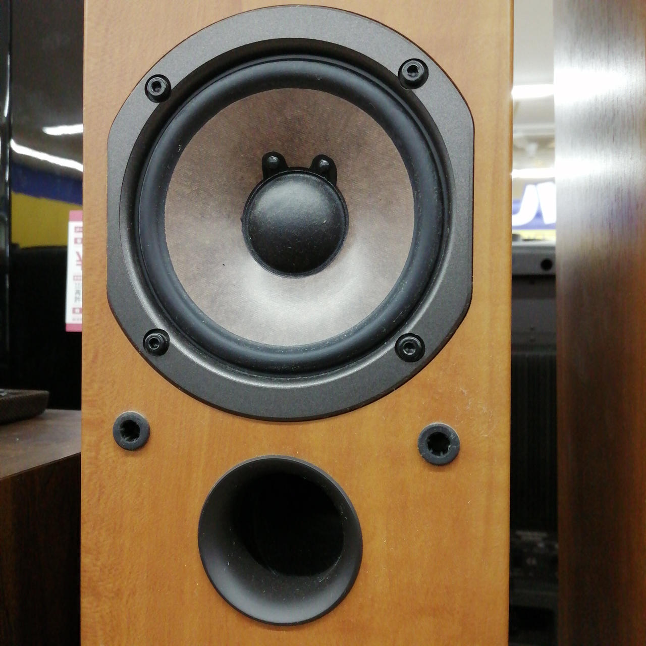 ☆美品 ONKYO D-307F トールスピーカー ペア 木目 528 ONKYO D-307F