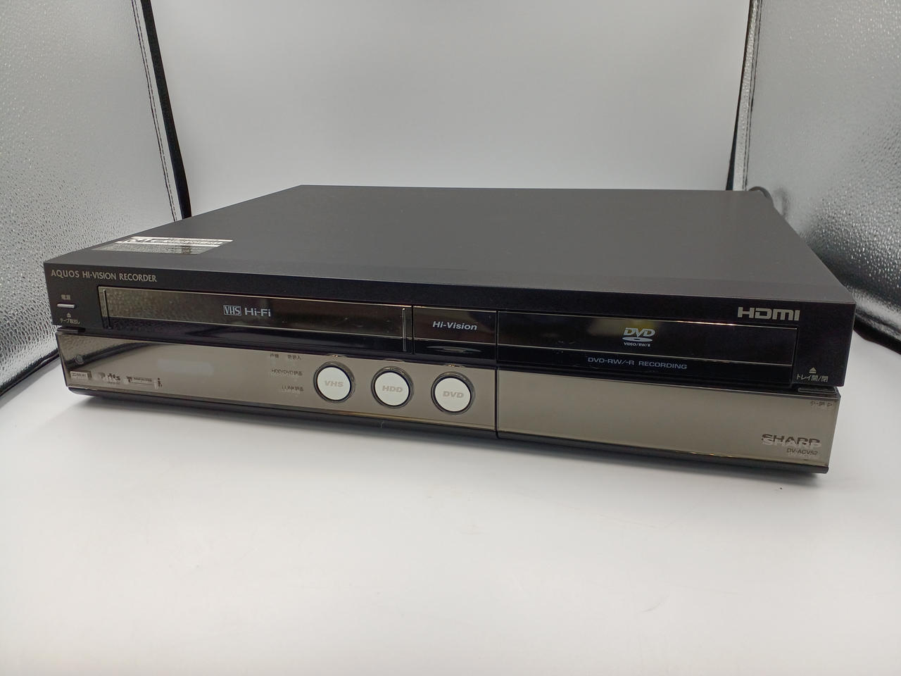 シャープ HDD・DVD・ビデオ一体型レコーダー DV-AC52 美品 シャープ DV