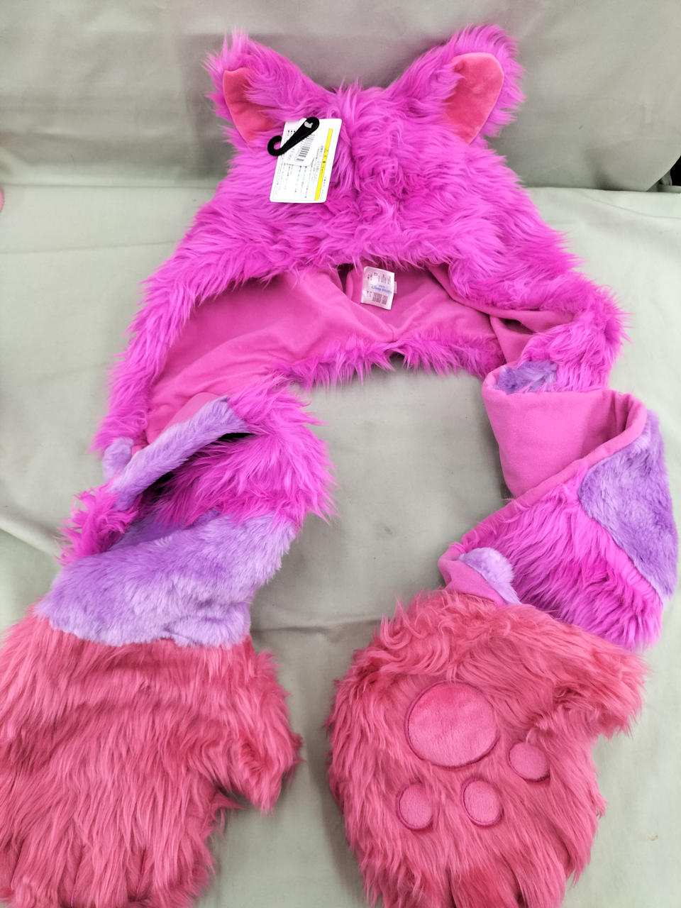 ディズニー チェシャ猫のしっぽ マフラーキャップ ファンキャップ