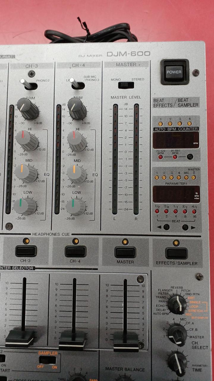Pioneer DJM-600 DJミキサー (ジャンク品) ジャンク品】Pioneer DJM