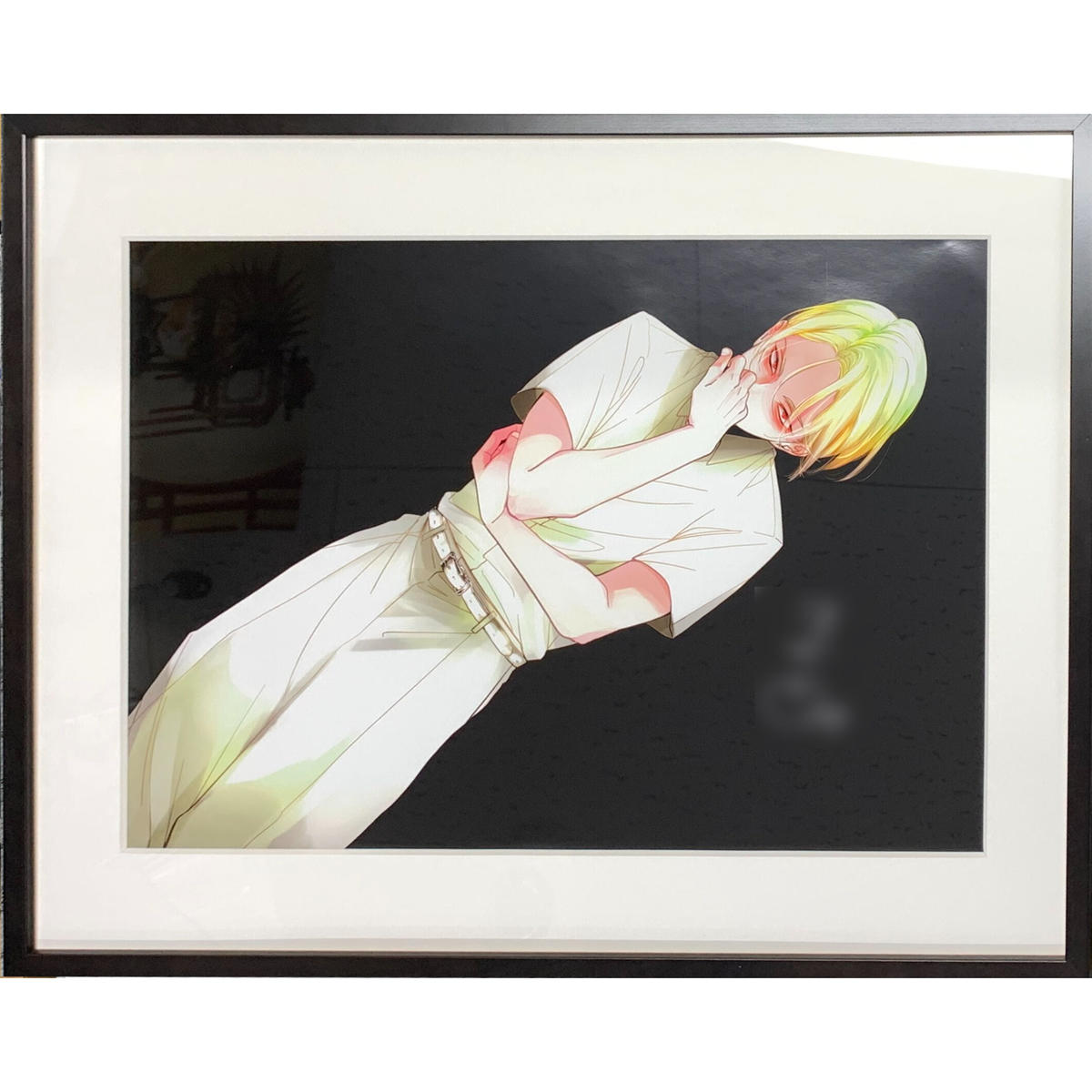 絵画 塚田國次 秋のカラ松林と梓川 絵画 塚田國次 秋のカラ松林と梓川