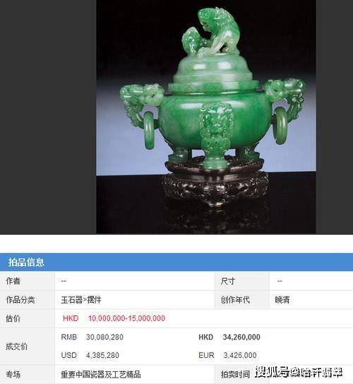 价值3000万的翡翠活环耳盖炉，竟作香炉用？清朝皇家也太壕了吧_搜狐网