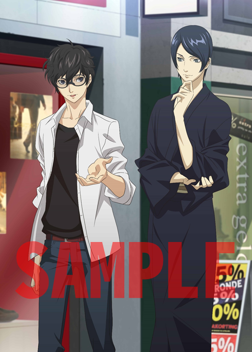 ペルソナ5 アニメ複製原画 雨宮蓮 高巻杏 テレビアニメ『ペルソナ5