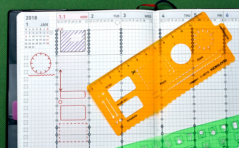 レビュー】ジブン手帳アクセサリ テンプレート プランVer ニ-JG7-2