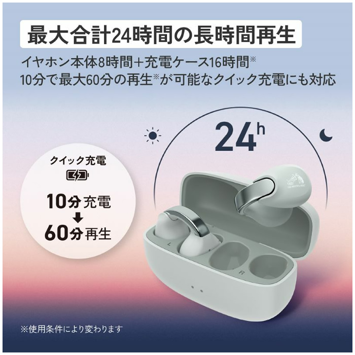 Victor ビクター イヤーカフ型 完全ワイヤレスイヤホン HA-NP1T-T