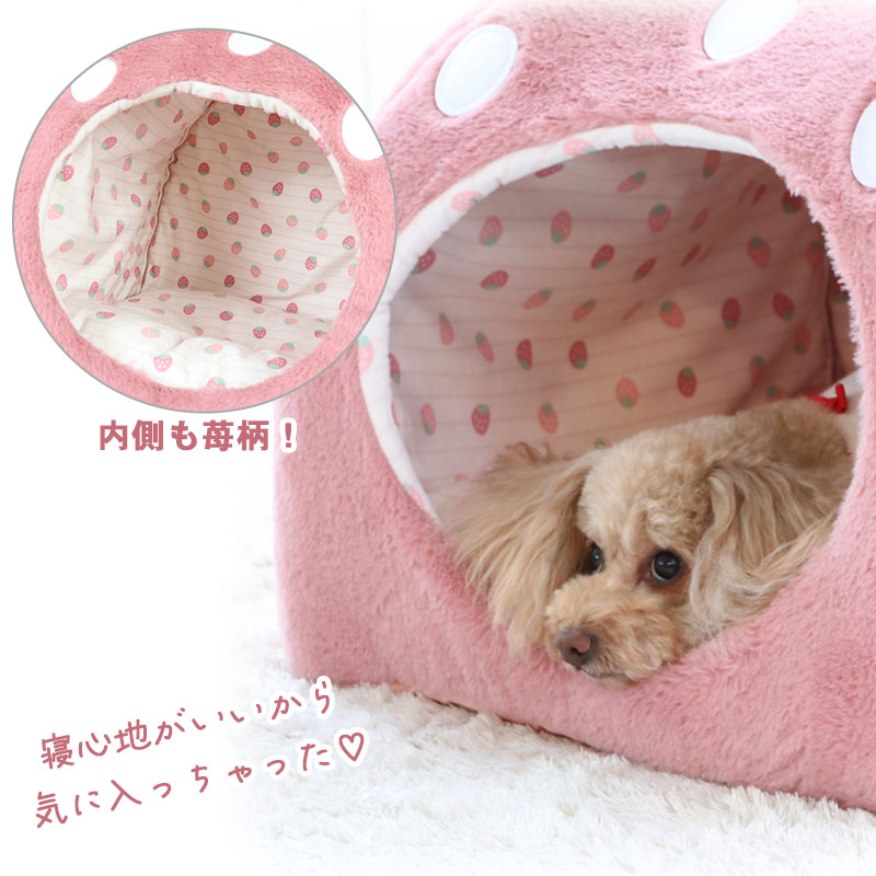 ペットパラダイスくすみ苺 ハウス L (45×45×46cm) 小型犬 / PET